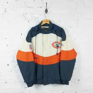 Vintage Chicago Bears NFL Padded Jacket - Cream/Orange - M