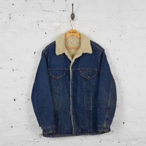 Vintage Levi's Fleece Lined Denim Jacket - Blue - XL