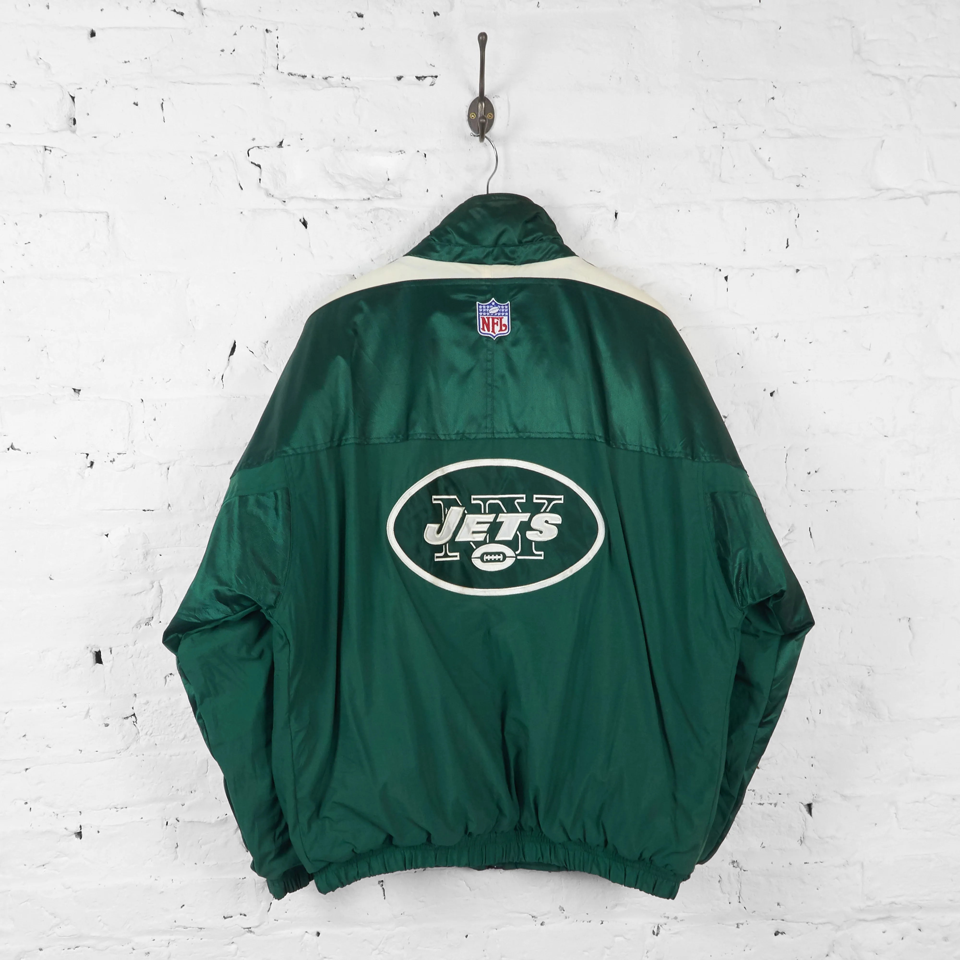 Vintage New York Jets Padded NFL Jacket - Green - L