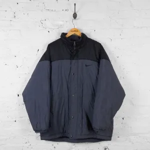 Vintage Nike Puffa Jacket - Black/Grey - XL