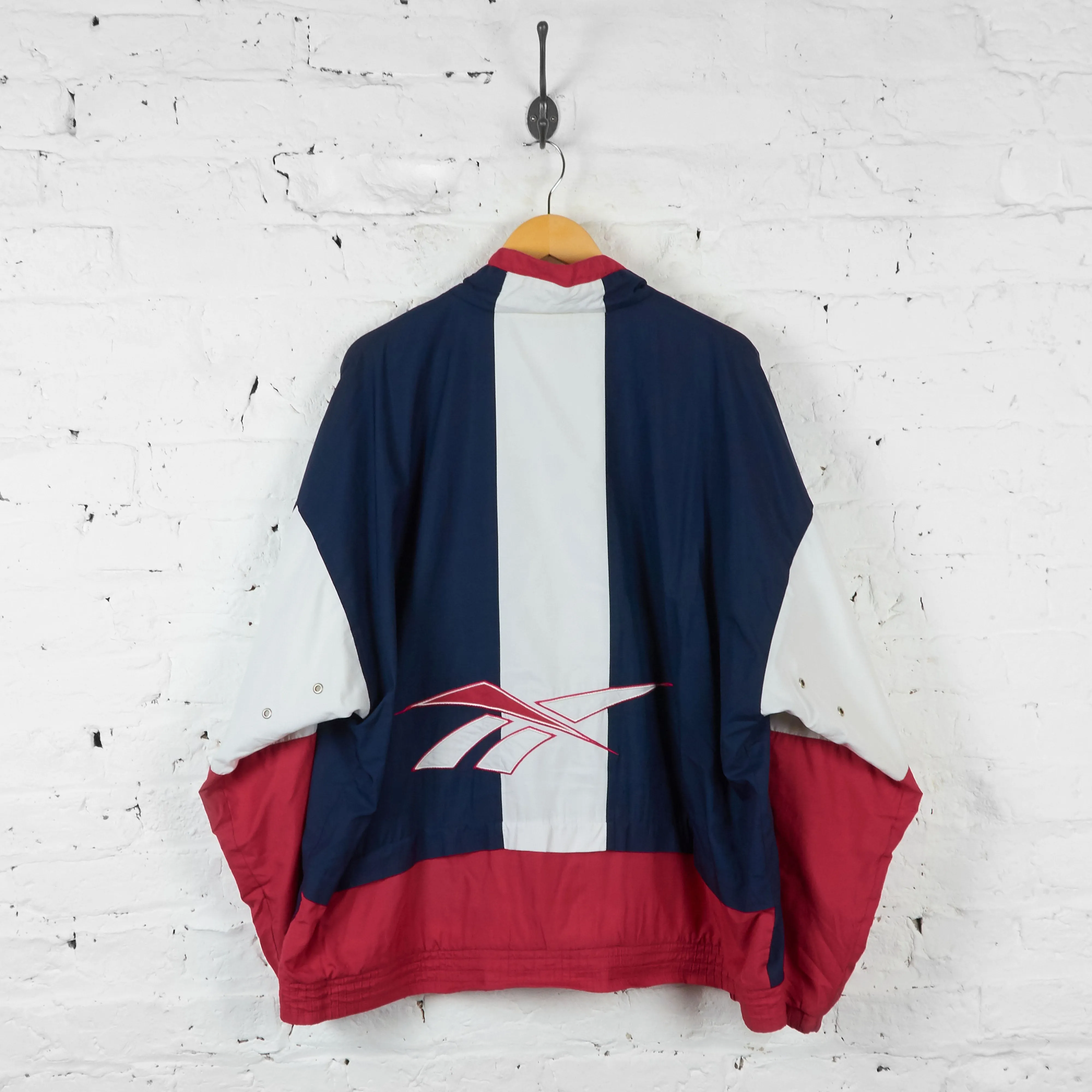Vintage Reebok Windbreaker Jacket - Red/Navy - XXL