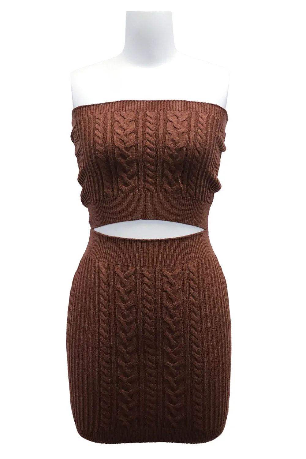 Vivian Cable Knit 2-piece Set