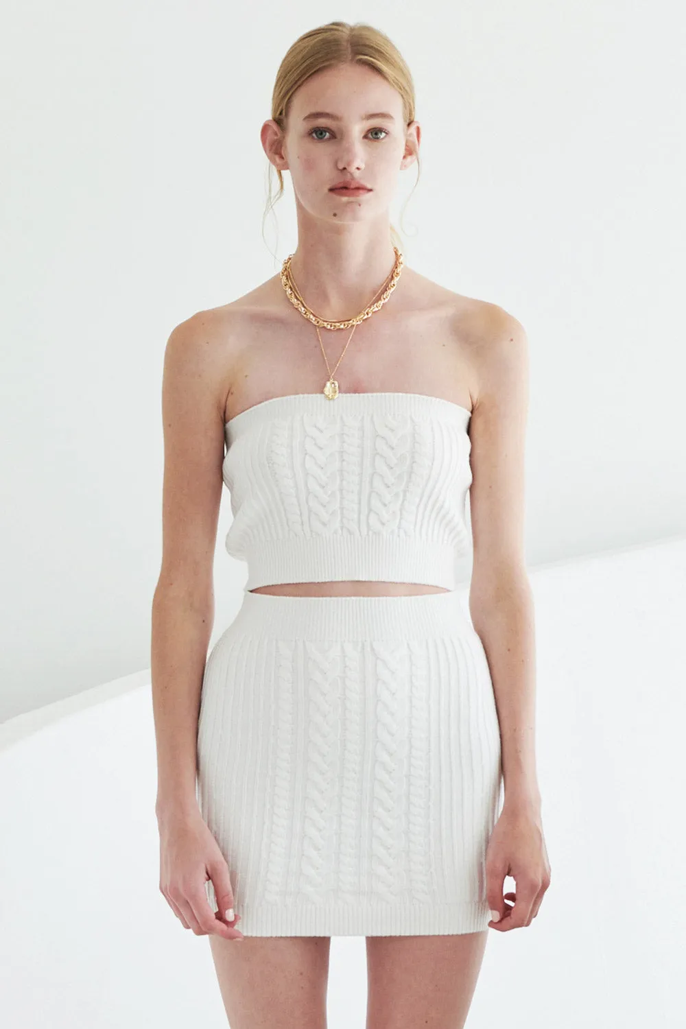 Vivian Cable Knit 2-piece Set