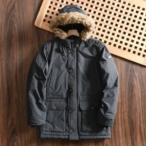 Waterproof Thickened Warm Hooded Jacket