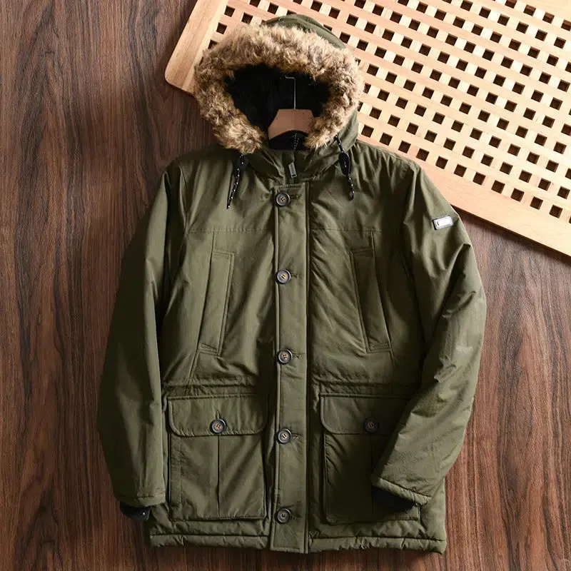 Waterproof Thickened Warm Hooded Jacket