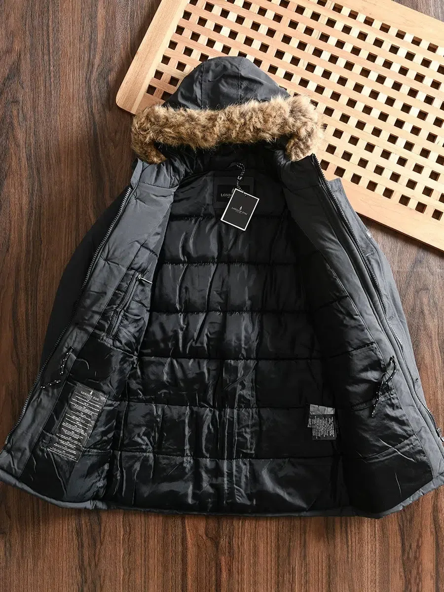 Waterproof Thickened Warm Hooded Jacket