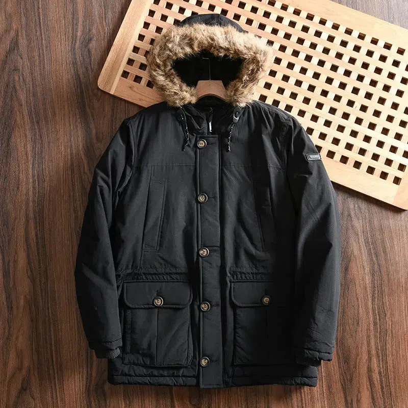 Waterproof Thickened Warm Hooded Jacket