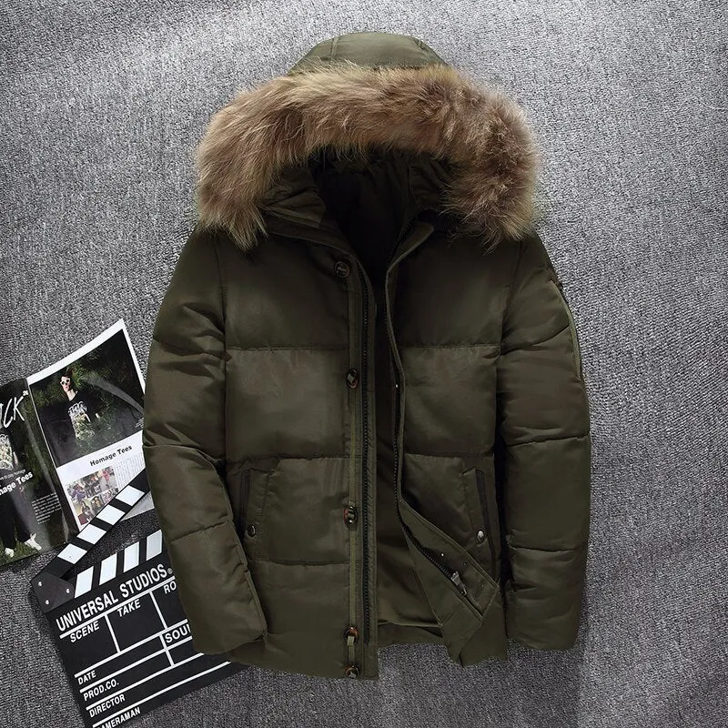 West Louis™ Fur Hood Winter Down Jacket