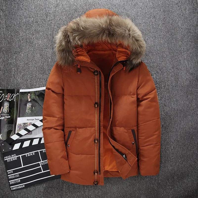 West Louis™ Fur Hood Winter Down Jacket
