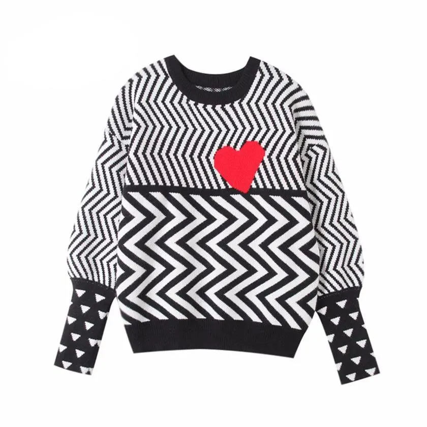 Women Lovely Pullovers Knitted Loose Sweaters Tops