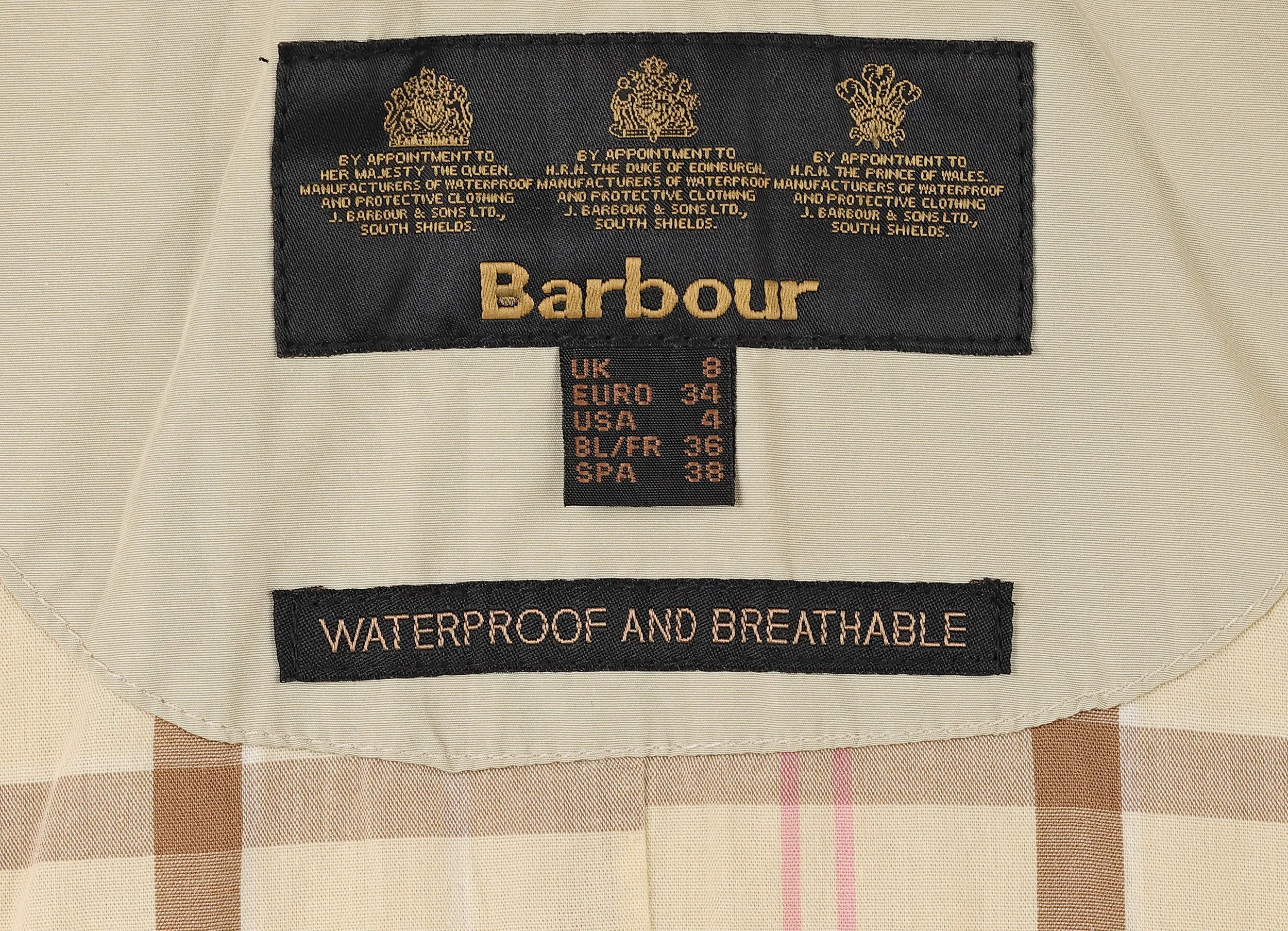 Women's Barbour Cotton Touch Hampshire Jacket - Beige - Women's S