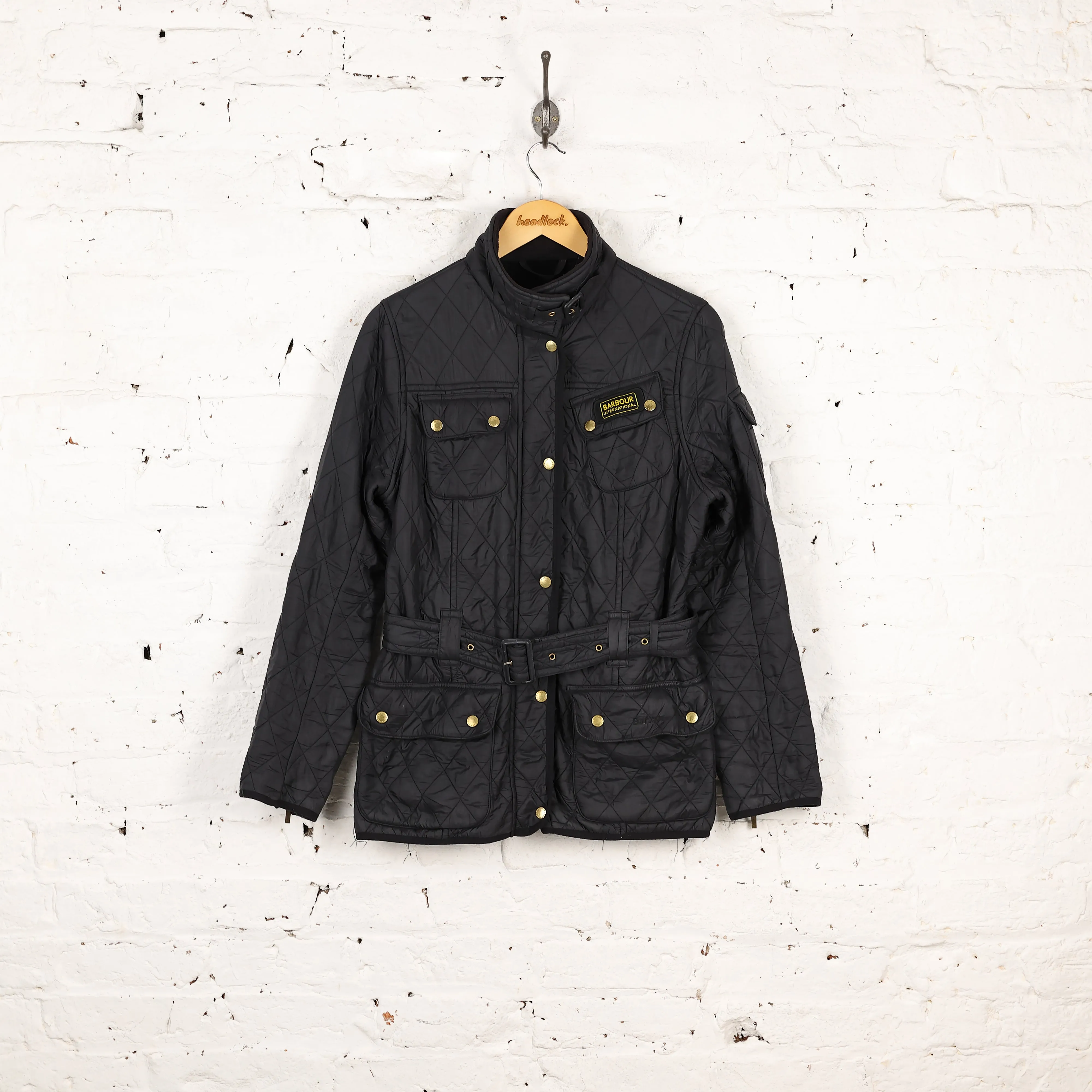 Women's Barbour International Quilt Jacket - Blue - Women's L