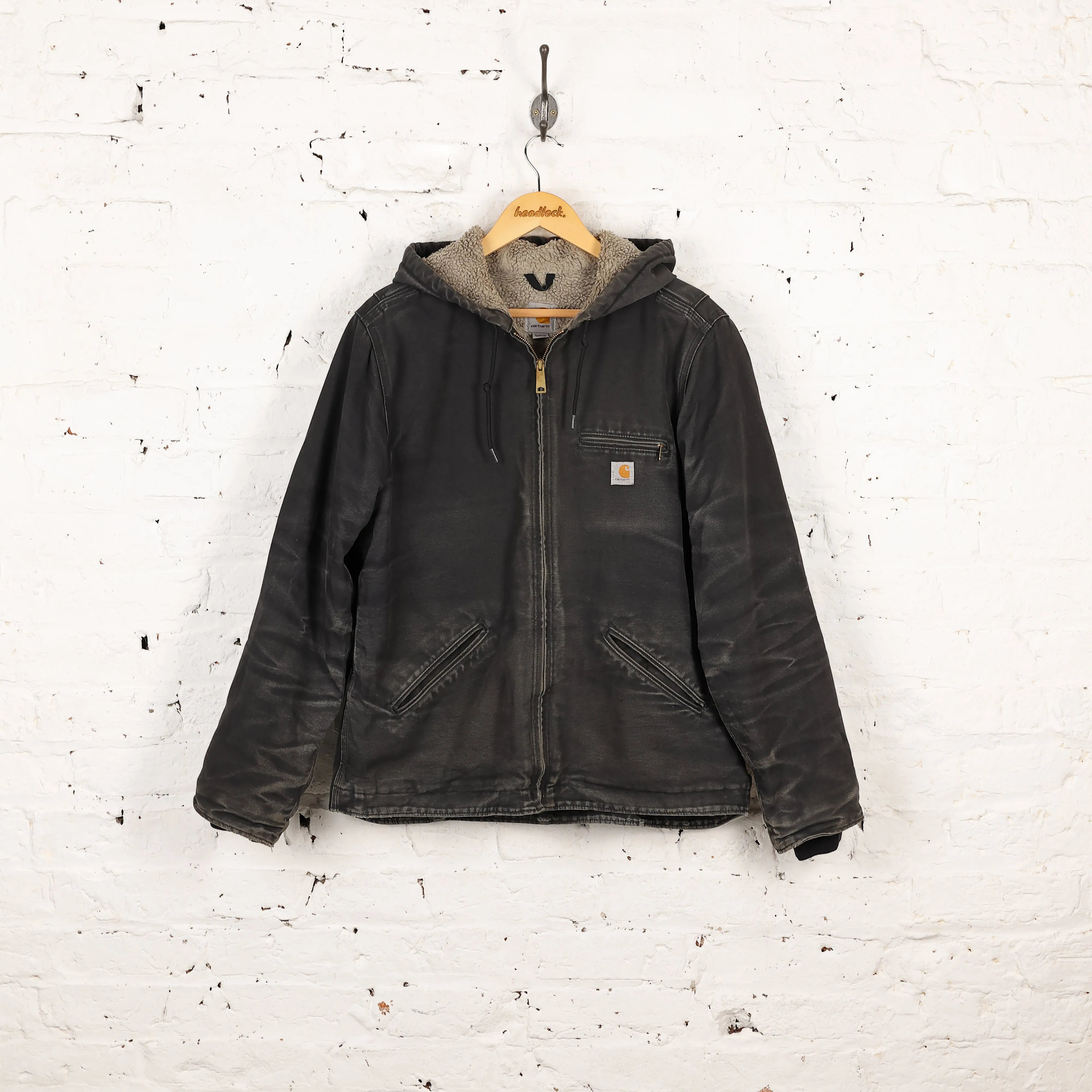 Women's Carhartt Hooded Work Jacket - Black - Women's L