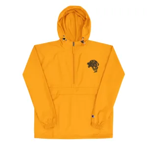 Women's Embroidered Champion Packable Jacket - Gold