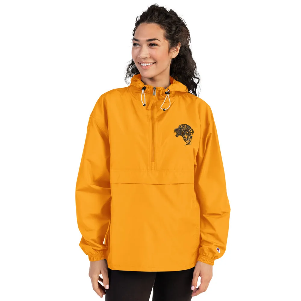 Women's Embroidered Champion Packable Jacket - Gold