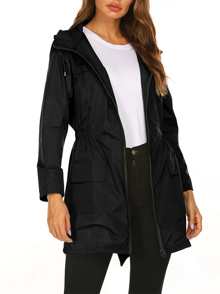 Women's Hooded Waterproof Outdoor Jackets for Winter