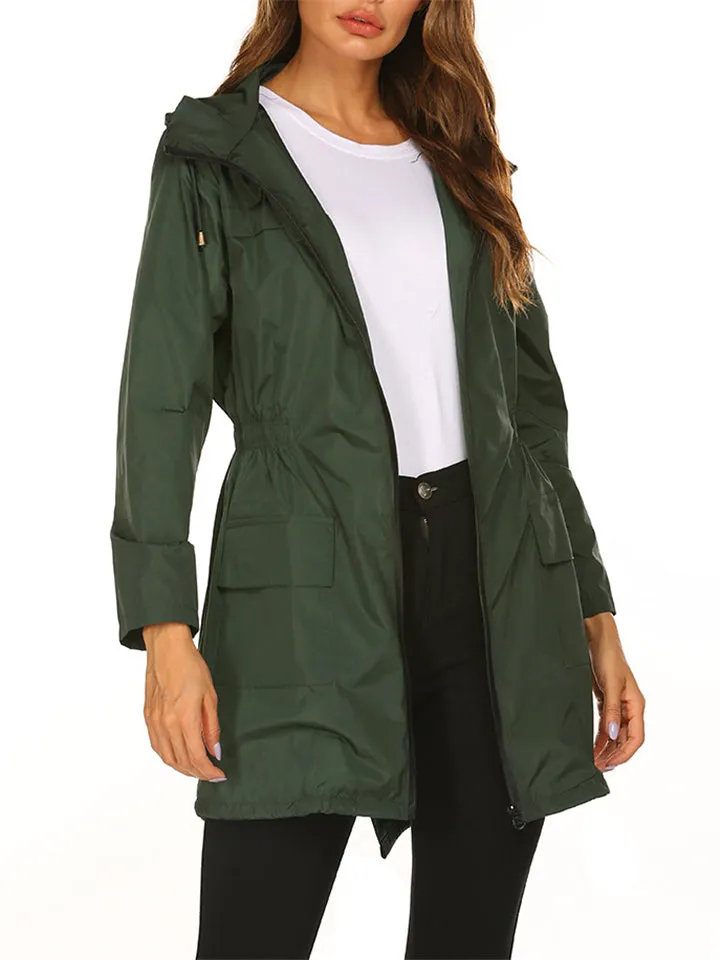 Women's Hooded Waterproof Outdoor Jackets for Winter