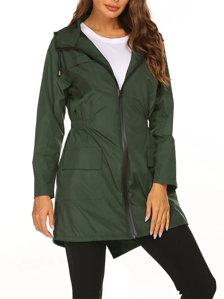 Women's Hooded Waterproof Outdoor Jackets for Winter