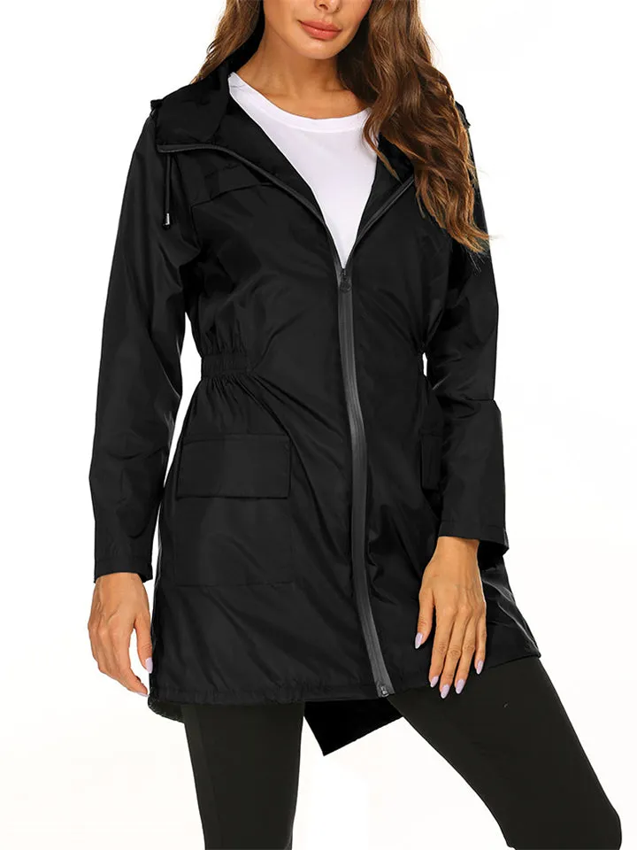 Women's Hooded Waterproof Outdoor Jackets for Winter