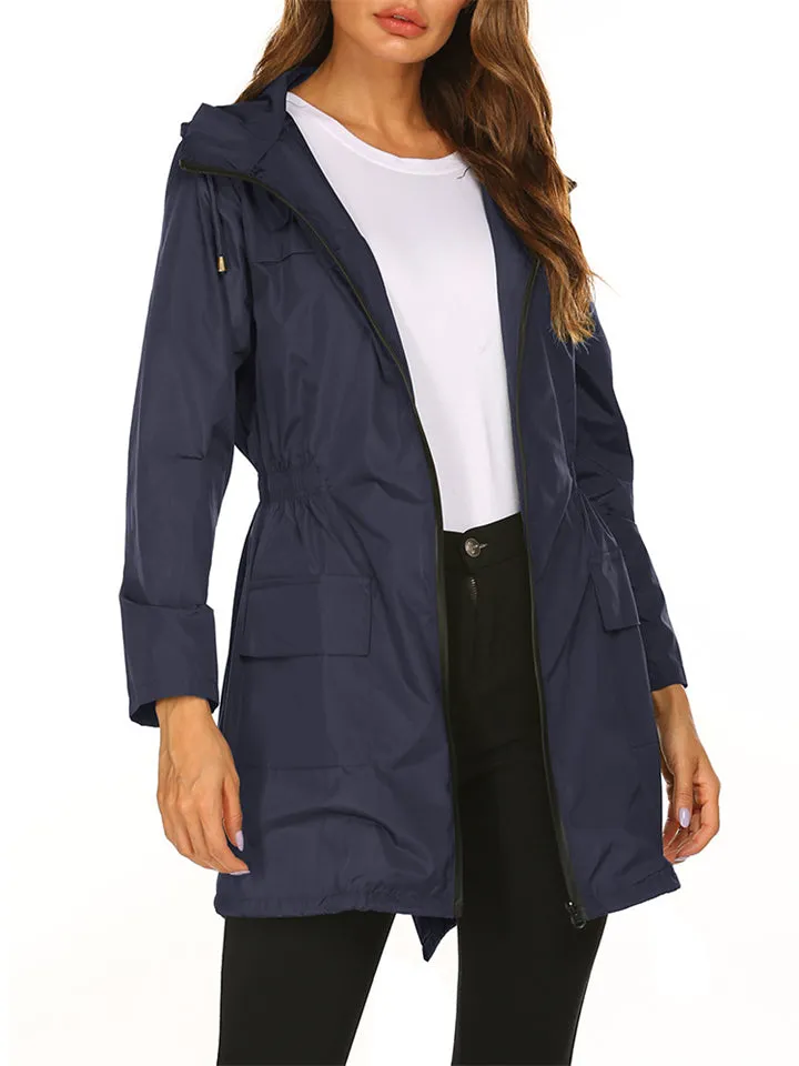 Women's Hooded Waterproof Outdoor Jackets for Winter
