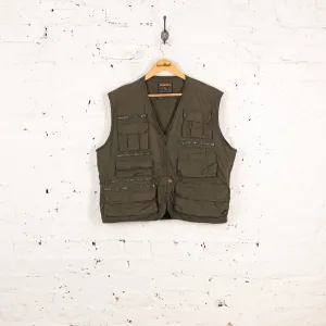 Woolrich Sleeveless Fishing Gilet Jacket - Green - L